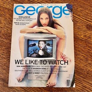 George Magazine Special Media Issue May 1998 Christy Turlington